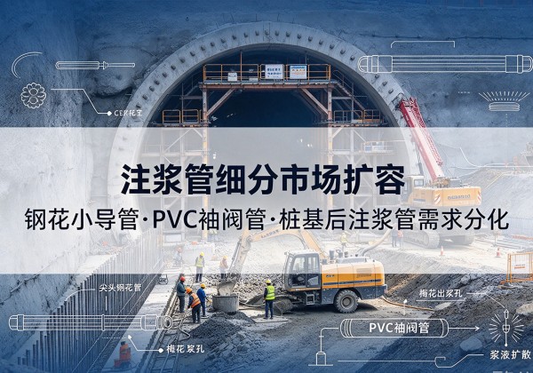 滨海新区注浆管细分市场扩容，隧道钢花小导管、PVC 袖阀管、桩基后注浆管需求分化